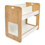 Αγόρασε Ραφιέρα Dovere pakoworld φυσικό-λευκό mdf 56x34x55εκ σε μοναδική τιμή στο agoraepiplou.gr