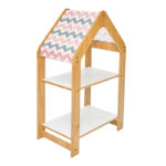 Αγόρασε Ραφιέρα Montessori Zoilen pakoworld φυσικό-λευκό-ροζ mdf 50x30x80εκ σε μοναδική τιμή στο agoraepiplou.gr