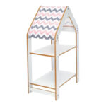 Αγόρασε Ραφιέρα Montessori Zoilen pakoworld λευκό-ροζ mdf 50x30x80εκ σε μοναδική τιμή στο agoraepiplou.gr