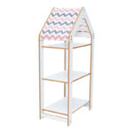 Αγόρασε Ραφιέρα Montessori Zoilen I pakoworld λευκό-ροζ mdf 50x30x100εκ σε μοναδική τιμή στο agoraepiplou.gr