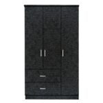 Αγόρασε Ντουλάπα ArteLibre FRITILLARIA Μαύρο Μοριοσανίδα 89x42x181cm σε μοναδική τιμή στο agoraepiplou.gr