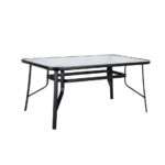 Αγόρασε Τραπέζι Μεταλλικό ArteLibre SUN Μαύρο 120x70x70cm σε μοναδική τιμή στο agoraepiplou.gr
