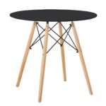 Αγόρασε Τραπέζι ArteLibre RAPTOR Μαύρο MDF/Ξύλο Φ80x74cm σε μοναδική τιμή στο agoraepiplou.gr
