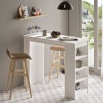 Αγόρασε Τραπέζι Bar ArteLibre BROCKLEY Λευκό Μοριοσανίδα 120x51.6x101.8cm σε μοναδική τιμή στο agoraepiplou.gr