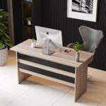Αγόρασε Γραφείο ArteLibre EASTCOTE Οξιά/Μαύρο Μοριοσανίδα 140x60x73.8cm σε μοναδική τιμή στο agoraepiplou.gr