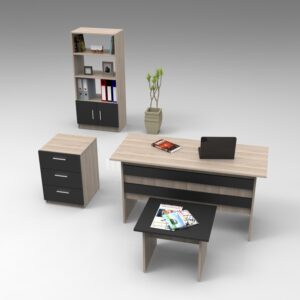 Αγόρασε Σετ Γραφείο ArteLibre ELTHAM Οξιά/Μαύρο Μοριοσανίδα 4Τμχ σε μοναδική τιμή στο agoraepiplou.gr