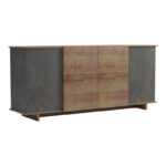 Αγόρασε Μπουφές Zafore  pakoworld σε oak-γκρι μαρμάρου 180x45x80εκ σε μοναδική τιμή στο agoraepiplou.gr
