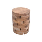 Αγόρασε Σκαμπό Shard Inart φυσικό μασίφ ξύλο teak Φ35x45εκ σε μοναδική τιμή στο agoraepiplou.gr