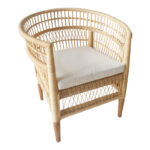 Αγόρασε Πολυθρόνα Necorian paakoworld teak ξύλο με pe rattan σε φυσική απόχρωση και λευκό μαξιλάρι 80x70x87εκ σε μοναδική τιμή στο agoraepiplou.gr