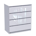 Αγόρασε Συρταριέρα Dicama pakoworld mdf σε λευκη glossy απόχρωση 90x47x101εκ σε μοναδική τιμή στο agoraepiplou.gr