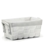 Αγόρασε Καλάθι Αποθήκευσης Λευκό Polyester 28x17x13cm σε μοναδική τιμή στο agoraepiplou.gr