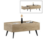 Αγόρασε το Τραπεζάκι σαλονιού Luna Megapap χρώμα florida oak 102x61x44εκ. σε μοναδική τιμή στο agoraepiplou.gr