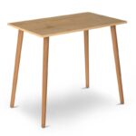Αγόρασε το Τραπέζι Fiona Megapap από μελαμίνη χρώμα oak 90x55x75εκ. σε μοναδική τιμή στο agoraepiplou.gr