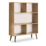 Αγόρασε το Βιβλιοθήκη μελαμίνης Cube Megapap χρώμα oak 80x24x100εκ. σε μοναδική τιμή στο agoraepiplou.gr