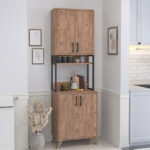 Αγόρασε το Έπιπλο κουζίνας Sedef Megapap χρώμα pine oak 61x40x202