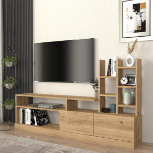 Αγόρασε το Σύνθεση τηλεόρασης Pesaro Megapap χρώμα sepet oak 165x25x91
